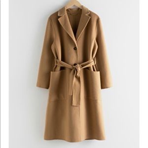 &other stories Wool Blend Belted Long Coat
